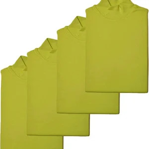 BIMBISSIMI 1 Set da 4 lupetti Bambino/Bambina in Caldo Cotone Interlock da 3 a 16 Anni.