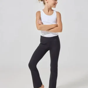 Leggings bambina a zampa Jadea cotone bielastico 266