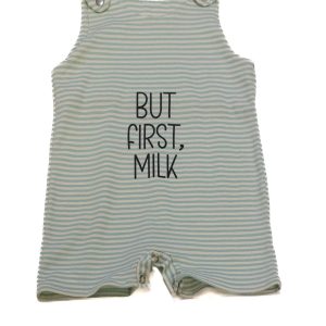 Tutina a righe stampa MILK