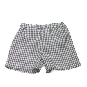 Bermuda a quadretti grigi