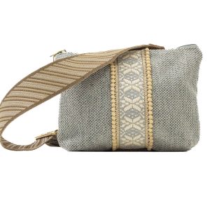 Tracollina grigio chiaro con passamaneria