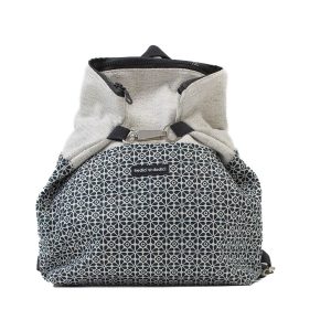 Zaino fiorellini nero e panna