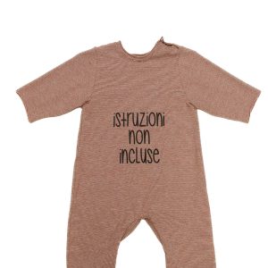 Tutina jersey riga rossa con stampa