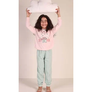 Pigiama Gary bambina/ragazza manica lunga 2 bottoni 3128