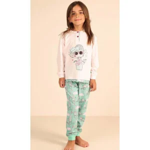 Pigiama Gary bambina/ragazza manica lunga 2 bottoni Z30001