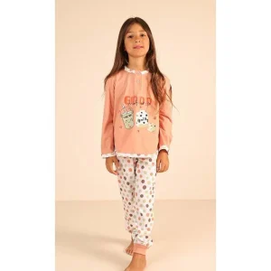 Pigiama Gary bambina/ragazza manica lunga 2 bottoni Z30006