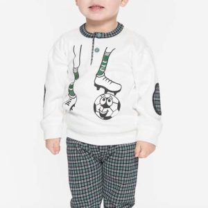 Pigiama Gary neonato interlock 2 bottoni Q10012