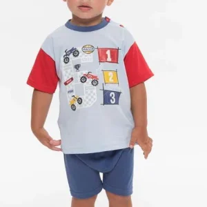 Pigiama Gary neonato manica corta puro cotone jersey R15030