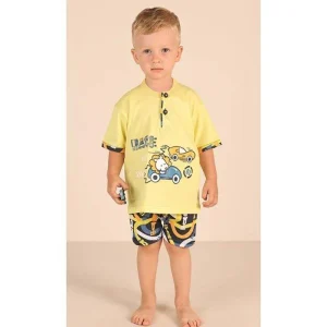 Pigiama Gary neonato manica corta puro cotone jersey Z15032