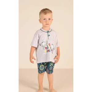 Pigiama Gary neonato manica corta puro cotone jersey Z15033