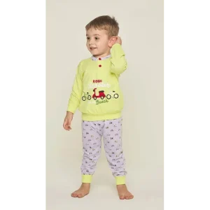 Pigiama Gary neonato manica lunga puro cotone jersey U10010