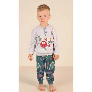 Pigiama Gary neonato manica lunga puro cotone jersey Z10013