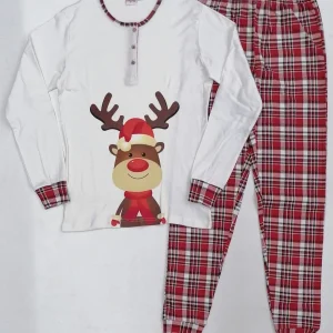 Pigiama Uomo caldo cotone Preziosa interlock Christmas unisex 016U