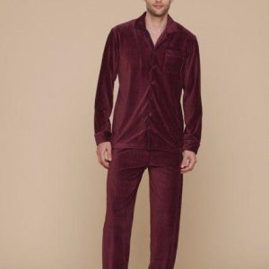 Pigiama aperto uomo in ciniglia a coste Noidinotte FC2769
