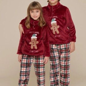 Pigiama bambina/o collo alto coral Noidinotte Zenzy FE2318