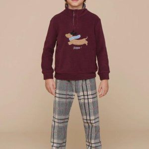 Pigiama bambina/o collo alto micropile Noidinotte Yuppie FE2272