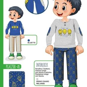 Pigiama bambino Nottingham caldo cotone interlock PG41231