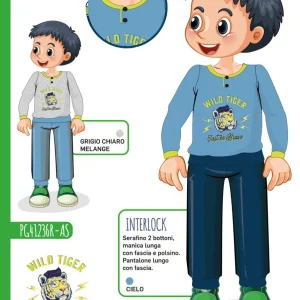 Pigiama bambino Nottingham caldo cotone interlock PG41236