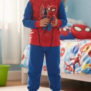 Pigiama caldo cotone Marvel Spiderman interlock bambino baby MV40M7601