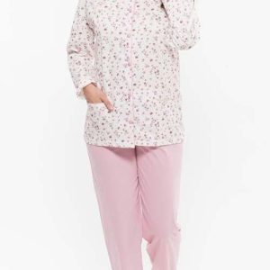 Pigiama conformato donna Jersey aperto Gary puro cotone R50031CONF