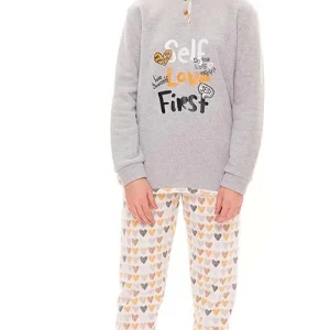 Pigiama flanellato punto milano ragazza Gary S40042