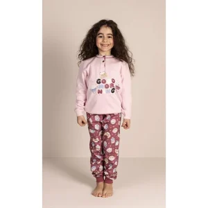 Pigiama invernale bambina cotone felpato Gary 2052
