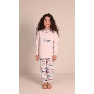 Pigiama invernale bambina cotone felpato Gary 2054