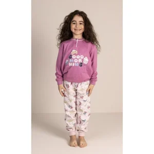 Pigiama invernale bambina cotone felpato Gary 3052