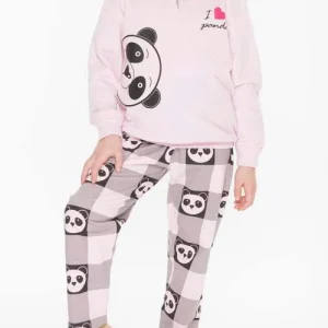 Pigiama invernale bambina cotone felpato Gary Q20040