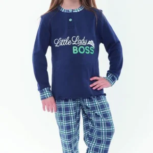 Pigiama invernale bambina interlock Gary Family N20017