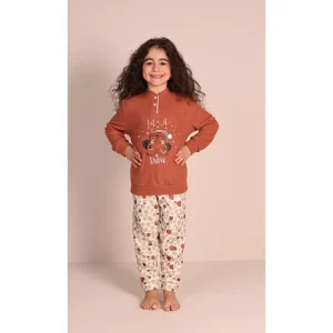 Pigiama invernale bambina punto milano Gary 2074