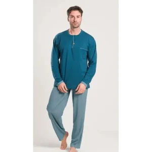 Pigiama uomo serafino Gary calibrato invernale interlock V60031CONF