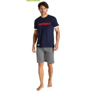 Pigiama/Completo ragazzo mezza manica pantaloncino Umbro cotone UBW65034B