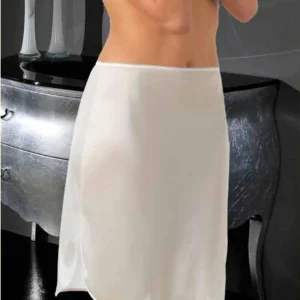 Sottogonna midi Erredi in raso con spacchetti laterali 1018