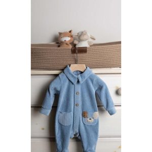 Tutina Neonato ciniglia a costeGary 7220