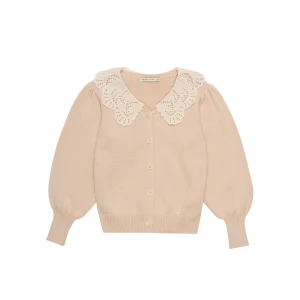 Cardigan con colletto Venera, cotone bio