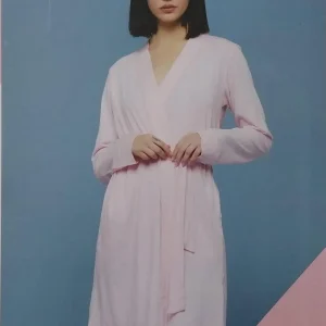 Vestaglia da notte con cintura donna manica lunga in viscosa Cippi 3416