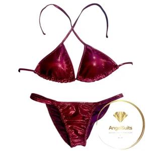 Bikini Fit Model NPC - IFBB proleague, burgundy mist, triangolo II-S , slip fit model S