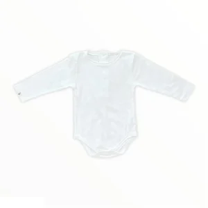 Maglietta body panna, cotone bio