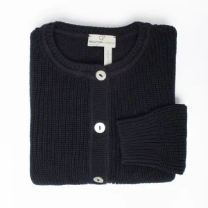 Cardigan blu in eucalipto