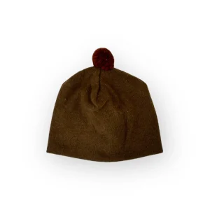 Cuffia pompon cacao