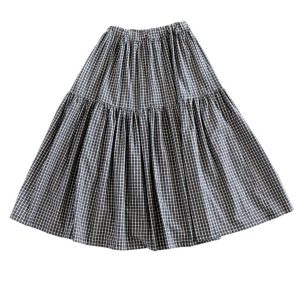 Gonna lunga a quadretti bianco nero