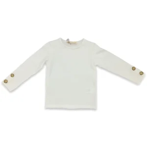 Maglietta con bottoni al polso