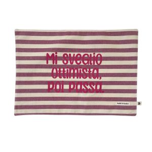 Tovaglietta americana “Mi sveglio ottimista poi passa”