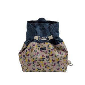 Zaino foglioline giallo lilla